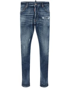 DSquared² Teddy Jeans With Distressed Details - Blue