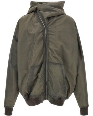 Rick Owens 'mountain Hun' Jacket - Grey