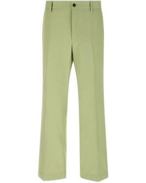Prada Poplin Trousers - Green