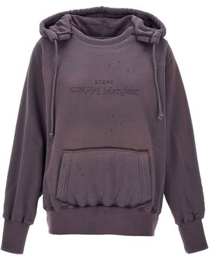 Maison Margiela 'Logo Reverse' Hoodie - Purple