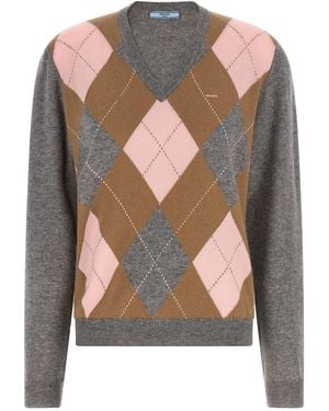 Prada Argyle Jumper - Multicolour