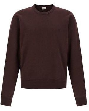 Saint Laurent 'cassandre' Sweatshirt - Purple