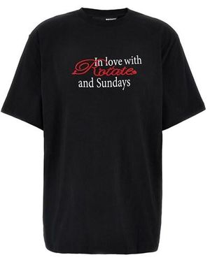 ROTATE BIRGER CHRISTENSEN 'thin Jersey' T-shirt - Black