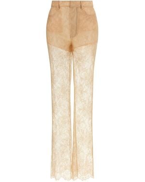 GIUSEPPE DI MORABITO Lace Trousers - Natural