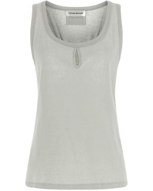 Victoria Beckham 'split' Tank Top - Grey