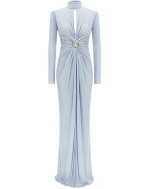 Elisabetta Franchi Abito Lungo Carpet' - Blu