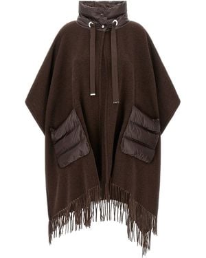 Herno Poncho 'Resort' - Marrone