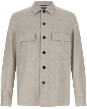 ZEGNA 'crossover' Overshirt - Natural
