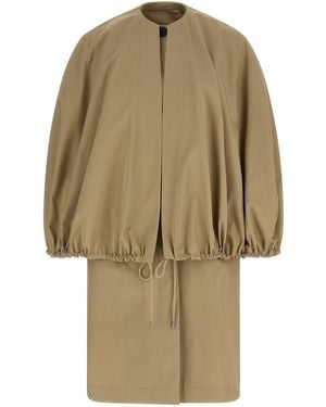 TOTEME 'detachable Cape Coat' Jacket - Natural