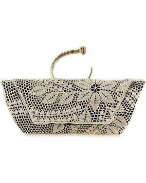 Magda Butrym Crochet Clutch - Metallic