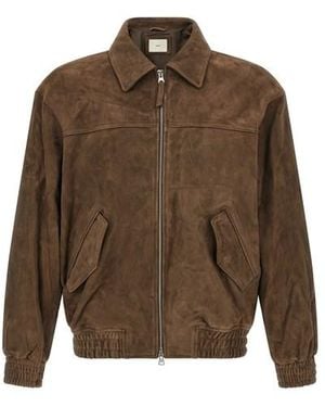 DUNST Blouson Suede - Marrone