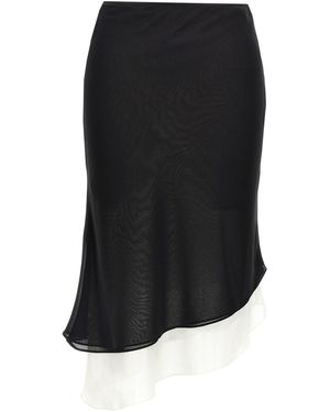 ROTATE BIRGER CHRISTENSEN 'two Layer' Skirt - Black