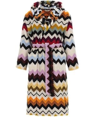 Missoni 'Murrina' Hooded Bathrobe - White