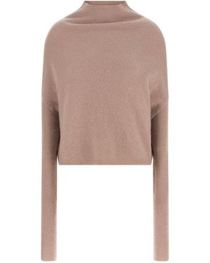 Rick Owens Maglia Ls Crater Con Maniche A Costine - Multicolore