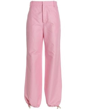 Marni Hose Mit Logo-Stickerei - Pink