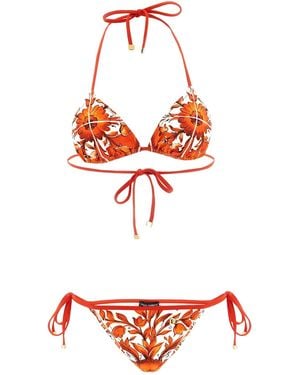 Dolce & Gabbana Bikini "Maiolica" - Rot
