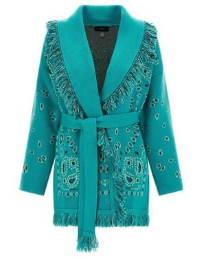 Alanui Cardigan 'Bandana' - Blu