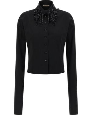Alberta Ferretti Beads Shirt - Black