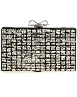 Self-Portrait Clutch Chainmail' - Grey