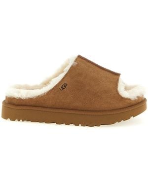 UGG Sandalo Dettaglio Cucitura Centrale - Marrone