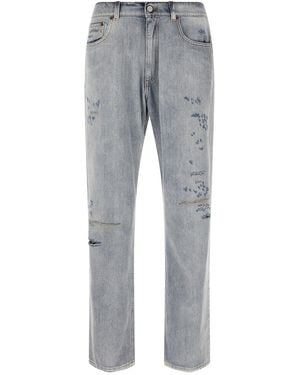 MM6 by Maison Margiela Used Effect Jeans - Grey