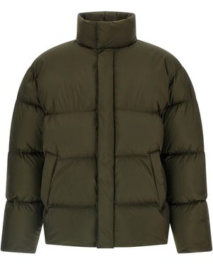 Saint Laurent Gepolsterte Daunenjacke - Grün