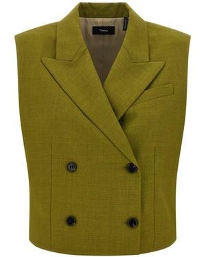 Theory Gilet 'Peak Db Vest City' - Green
