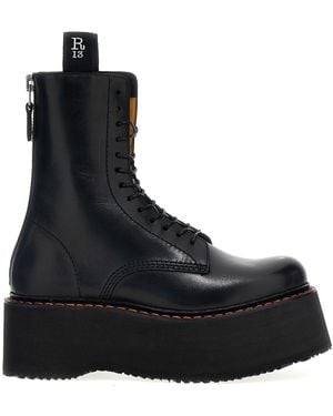 R13 Stiefeletten " X-Stack" - Schwarz