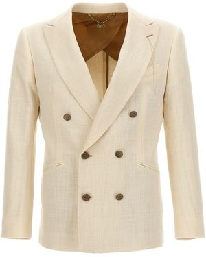 Maurizio Miri Double-breasted Blazer - Natural