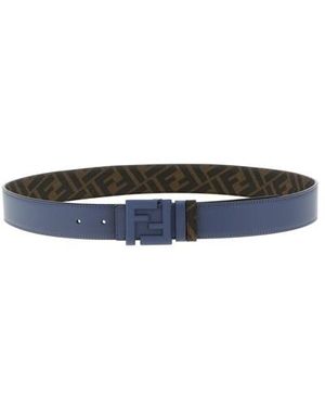 Fendi Squared Ff Cinture-Uomo - Nero