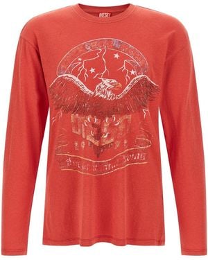 DIESEL 't-geri-ls' T-shirt - Red
