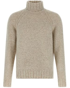 ZEGNA Rollkragenpullover Aus Kaschmir - Natur