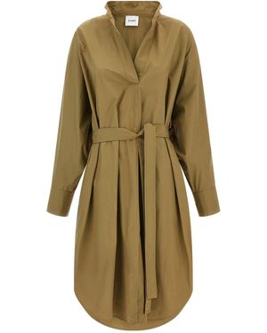 Nude Chemisier Dress - Green