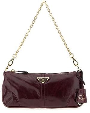 Prada ' Re-edition 2002' Medium Shoulder Bag - Purple