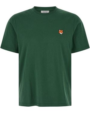 Maison Kitsuné 'fox Head' T-shirt - Green