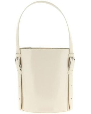 Coperni Borsa A Secchiello Con Base Asimmetrica - Bianco