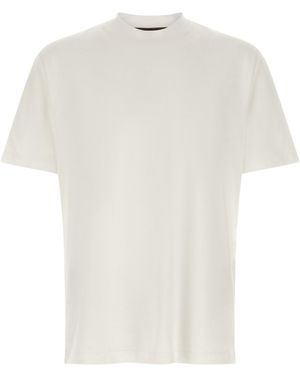 Brioni Logo Embroidery T-shirt - White