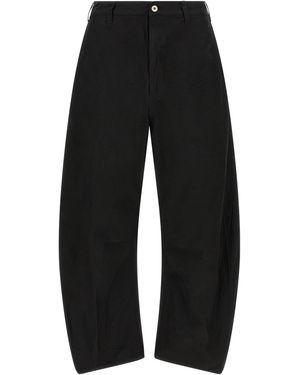 Comme Des Garçons Homme Curved Leg Trousers - Black