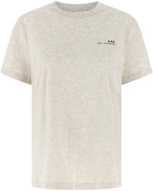 A.P.C. Logo Print T-shirt - White
