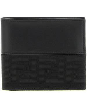 Fendi Ff Jacquard-Geldbörse - Schwarz