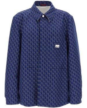 Gucci 'Gg Shadow' Jacket - Blue