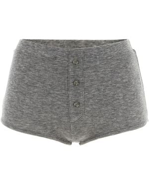 Entire studios 'booty' Button Shorts - Grey