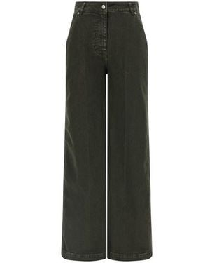 Nude Jeans Gamba Ampia - Verde