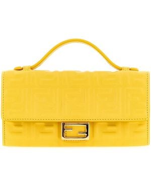 Fendi 'continental Baguette' Wallet On Chain - Yellow
