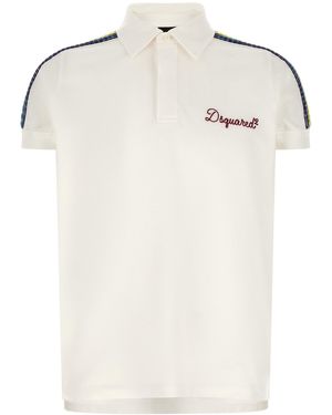 DSquared² 'be Proud' Polo Shirt - White