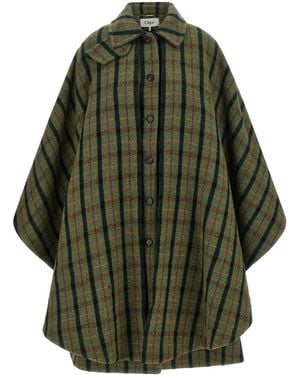 Chloé Cape-Mantel - Grün