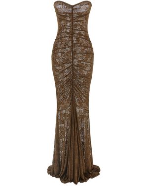 Norma Kamali Mermaid Dress - Brown