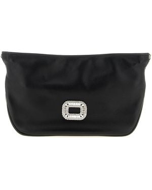 Roger Vivier Micro 'pilgrim' Clutch - Black