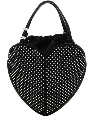 ROTATE BIRGER CHRISTENSEN 'The Heart' Crystal Embellished Handbag - Black