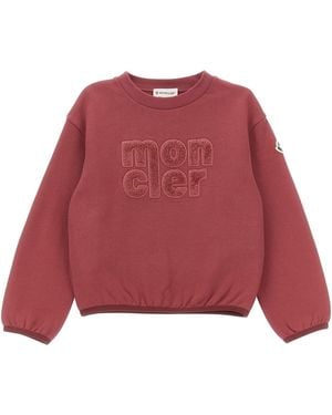 Moncler Teddy Logo Sweatshirt - Red